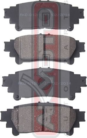Тормозные колодки Akyoto Packing AKYOTO. Артикул AKD-01201