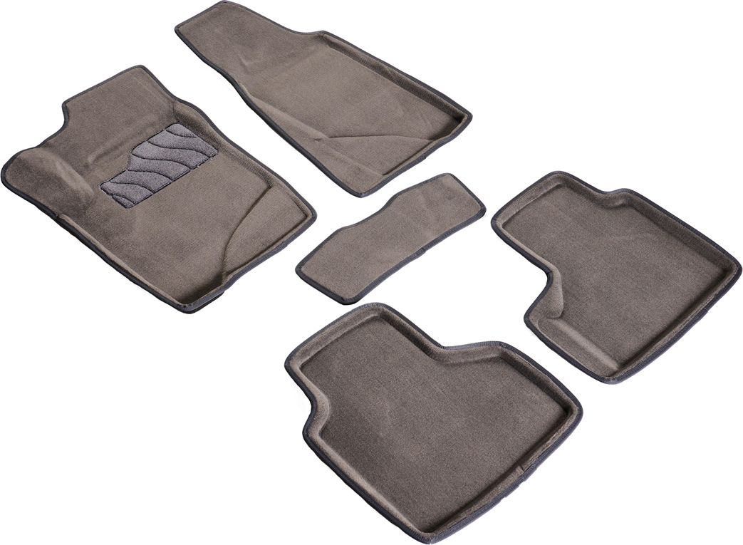 Коврики Seintex 3D ворсовые для салона Lada Niva Travel 2002-2026 СЕРЫЕ. Артикул 98934