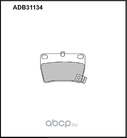Колодки тормозные дисковые задние Allied Nippon HD ADB31134HD Япония 1/16 компл Allied Nippon. Артикул ADB31134HD