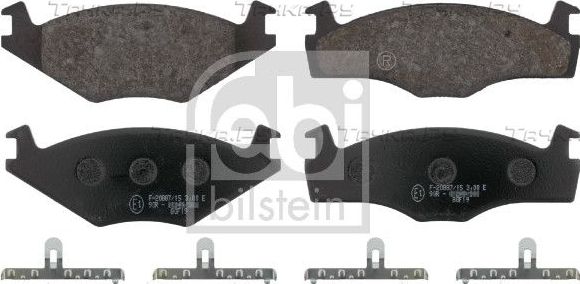 Тормозные колодки Febi Bilstein передние для Volkswagen Scirocco II 1982-1992. Артикул 16076