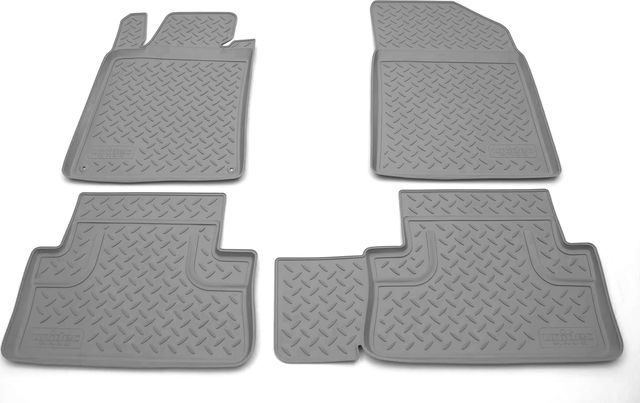 Коврики Норпласт для салона Peugeot 508 2011-2018 СЕРЫЕ. Артикул NPL-Po-64-60-G