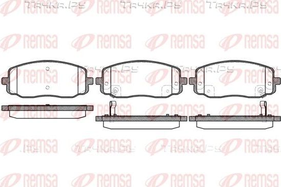 Тормозные колодки Remsa передние для Hyundai i10 II 2013-2026. Артикул 1133.02