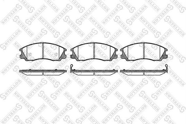 Тормозные колодки Stellox. Артикул 782 032-SX