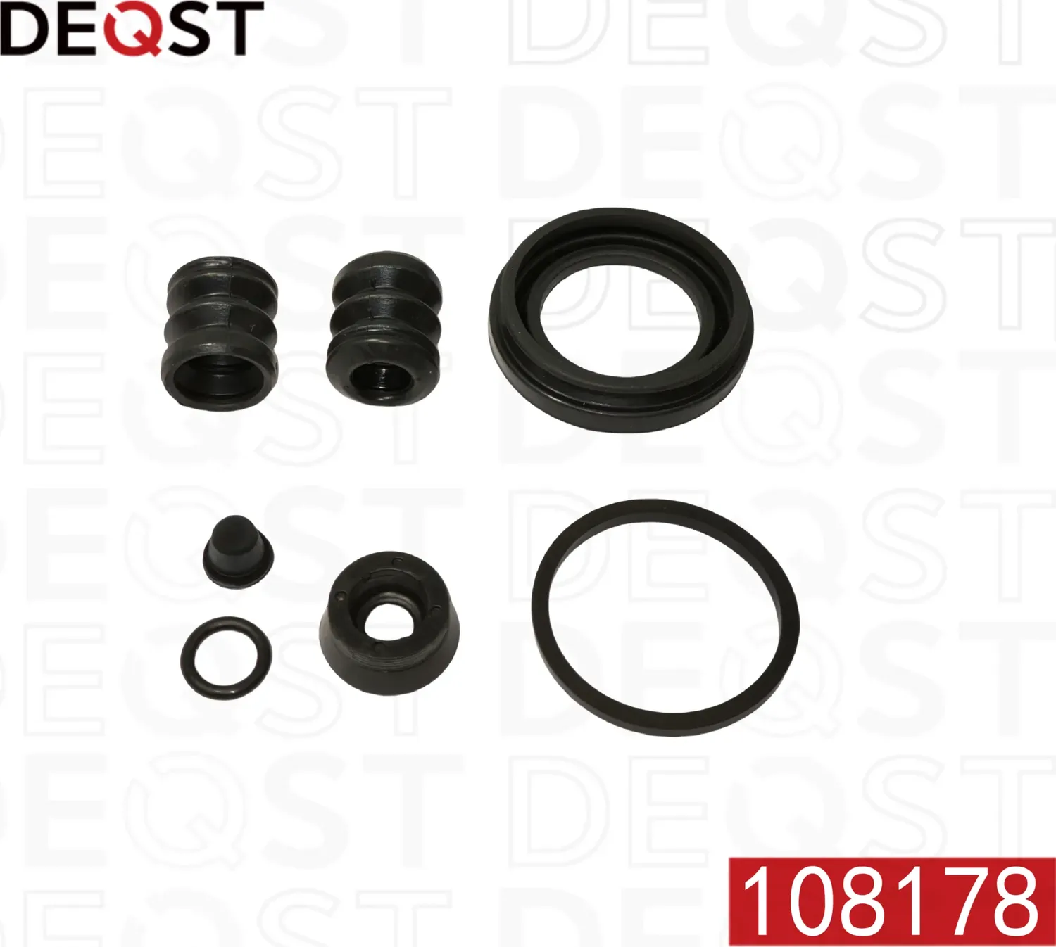 Ремкомплект тормозного суппорта заднего (для поршня O 38 mm, суппорт Lucas). AUD (Deqst). Артикул 108178