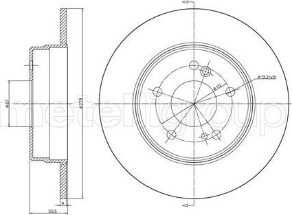 Тормозной диск Trusting. Артикул DF133