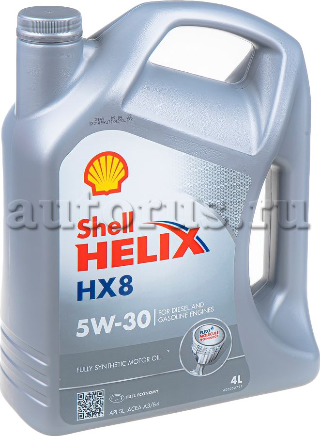 550052835 Shell Синт-ое мот.масло Helix HX8 5W-30 SL A3/B4 (4л). Артикул 550052835