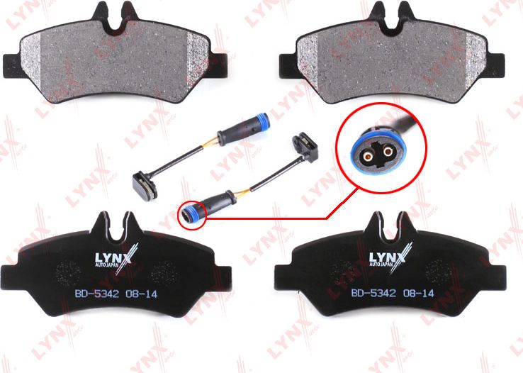 Тормозные колодки LYNXauto. Артикул BD-5342