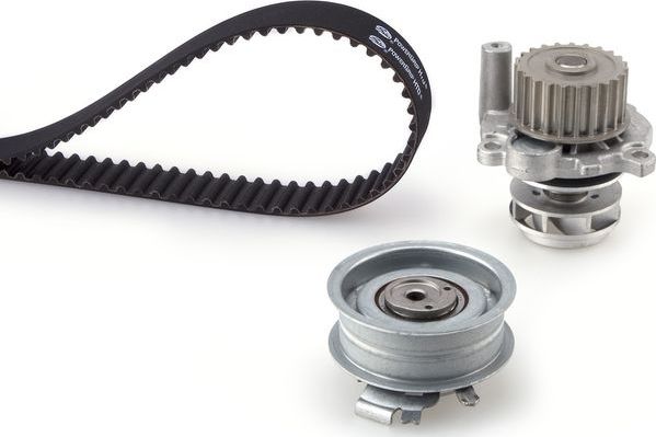 Помпа (водяной насос) с комплектом ремня ГРМ Gates PowerGrip® для Volkswagen Multivan T5 2003-2015. Артикул KP15489XS-2