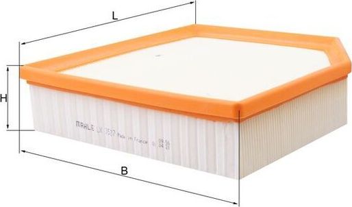 Воздушный фильтр Mahle-Knecht. Артикул LX 3527