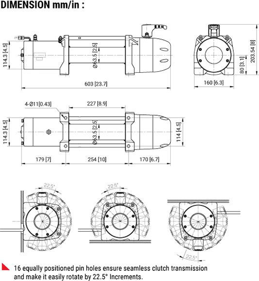 Лебёдка электрическая COMEUP Seal Slim 9500lbs 4309 кг 12В (Синтетический трос). Артикул 295014