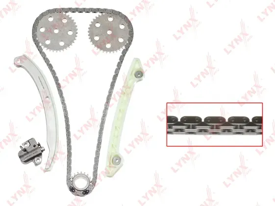 Комплект цепи ГРМ FORD Focus II 1.8-2.0 04> / Focus C-Max 1.8-2.0 03> / C-Max I 1.8-2.0 07> / Galaxy (Lynxauto). Артикул tk-0220