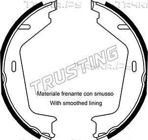 Тормозные колодки (стояночная тормозная система) Trusting задние для Volvo XC60 I 2011-2015. Артикул 127.275