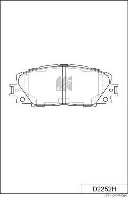 Тормозные колодки MK Kashiyama передние для Lifan Celliya (530) 2013-2018. Артикул D2252H