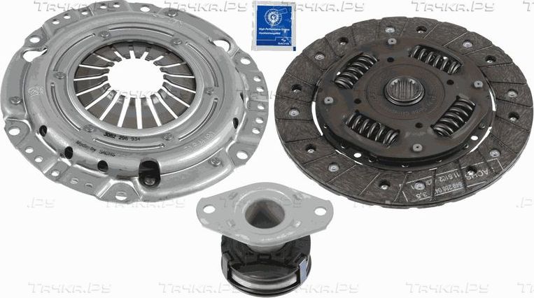 Сцепление (комплект) SACHS для Skoda Fabia I 1999-2003. Артикул 3000 842 803