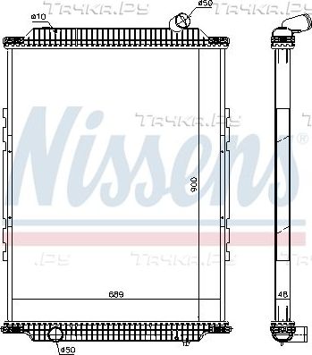 Радиатор охлаждения двигателя Nissens. Артикул 6378920