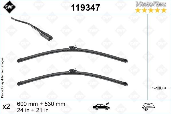 Щетки стеклоочистителя (дворники) SWF Original VisioFlex. Артикул 119347