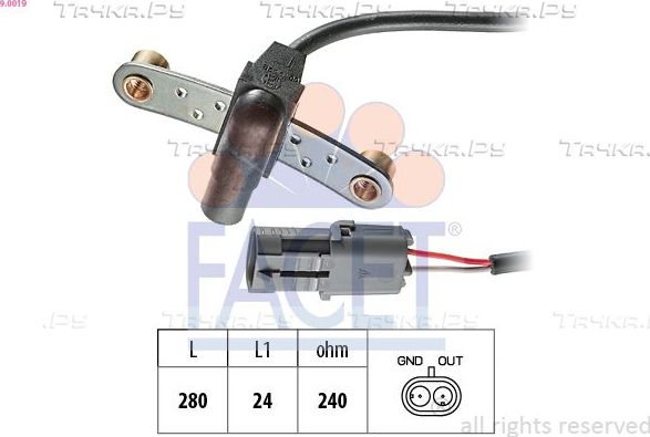Датчик положения распредвала Facet Made in Italy - OE Equivalent для Renault Laguna I 1993-2001. Артикул 9.0019