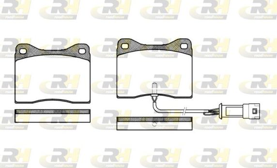 Тормозные колодки RoadHouse передние для Ford Sierra I 1987-1993. Артикул 2249.02