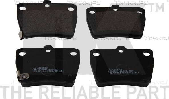 Тормозные колодки NK задние для Toyota RAV4 II (XA20) 2000-2005. Артикул 224556