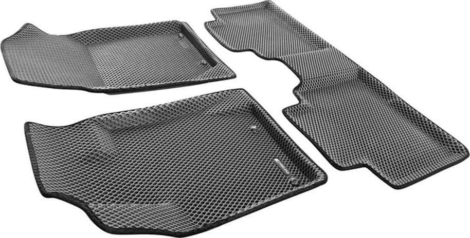 Коврики Euromat 3D EVA для салона Geely Atlas Pro 2021-2026 СЕРЫЕ. Артикул EM3DEVA-001409G