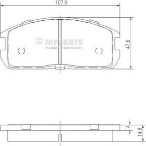 Тормозные колодки Nipparts. Артикул J3605024