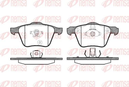 Тормозные колодки Remsa. Артикул 1043.00