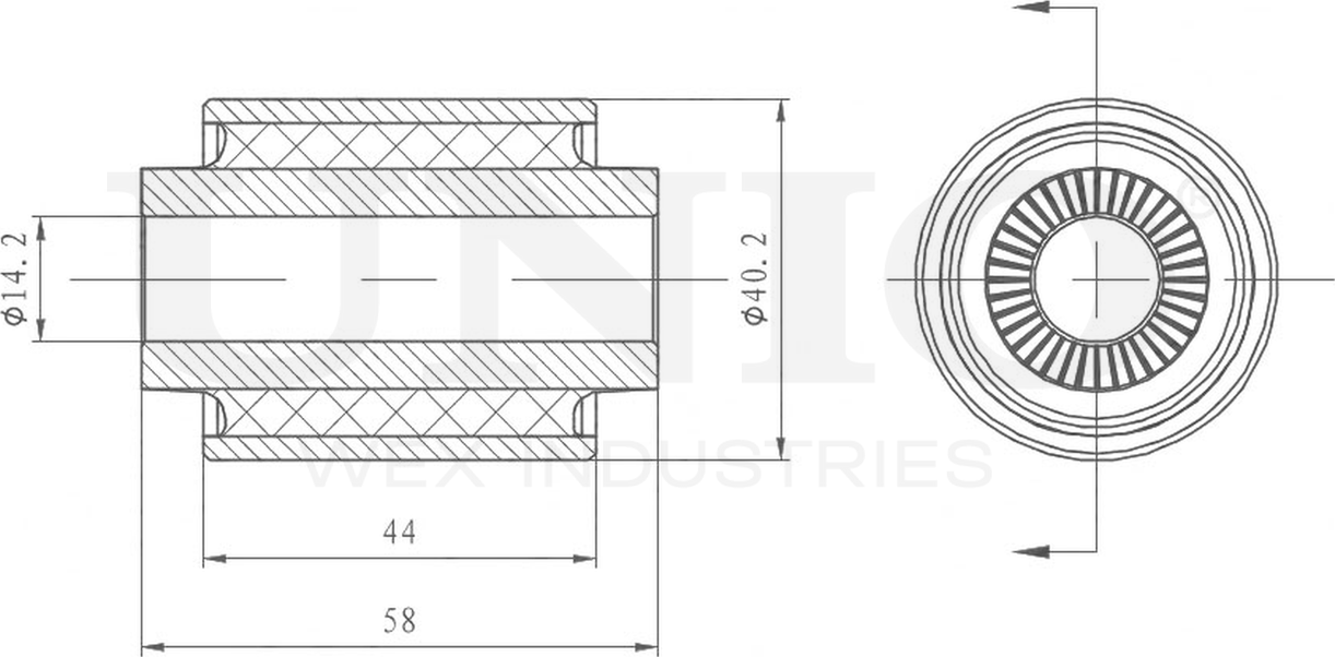Сайлентблок рычага подвески (Unio). Артикул RMP-20168