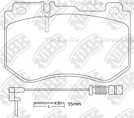 Тормозные колодки NiBK. Артикул PN0584W