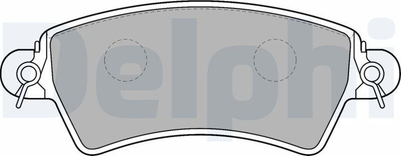 Тормозные колодки Delphi (органический). Артикул LP1517