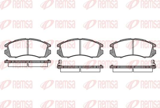 Тормозные колодки Remsa. Артикул 0191.12