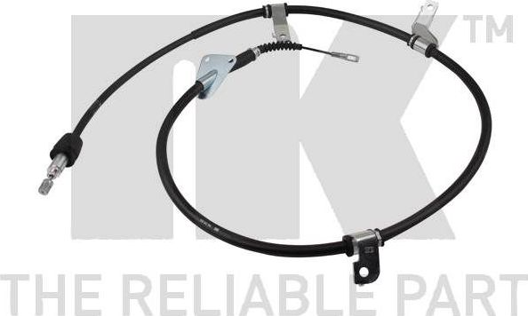 Трос ручника (тросик ручного тормоза) NK. Артикул 903469