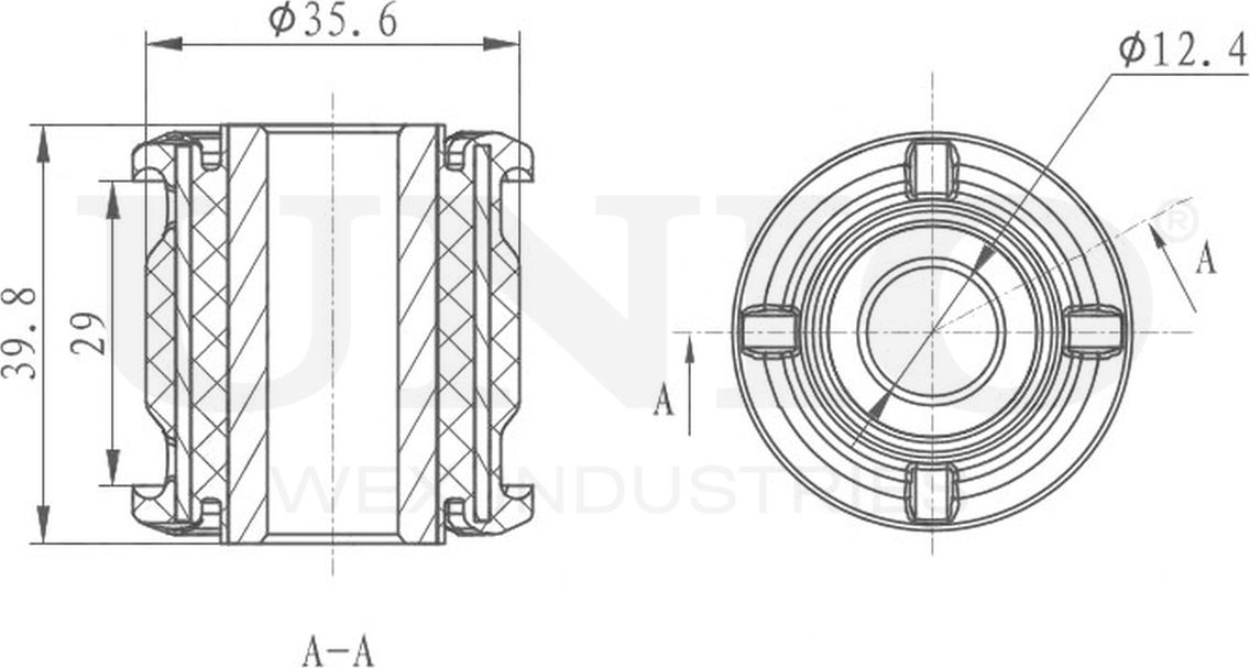 Сайлентблок рычага подвески (Unio). Артикул RMP-20391