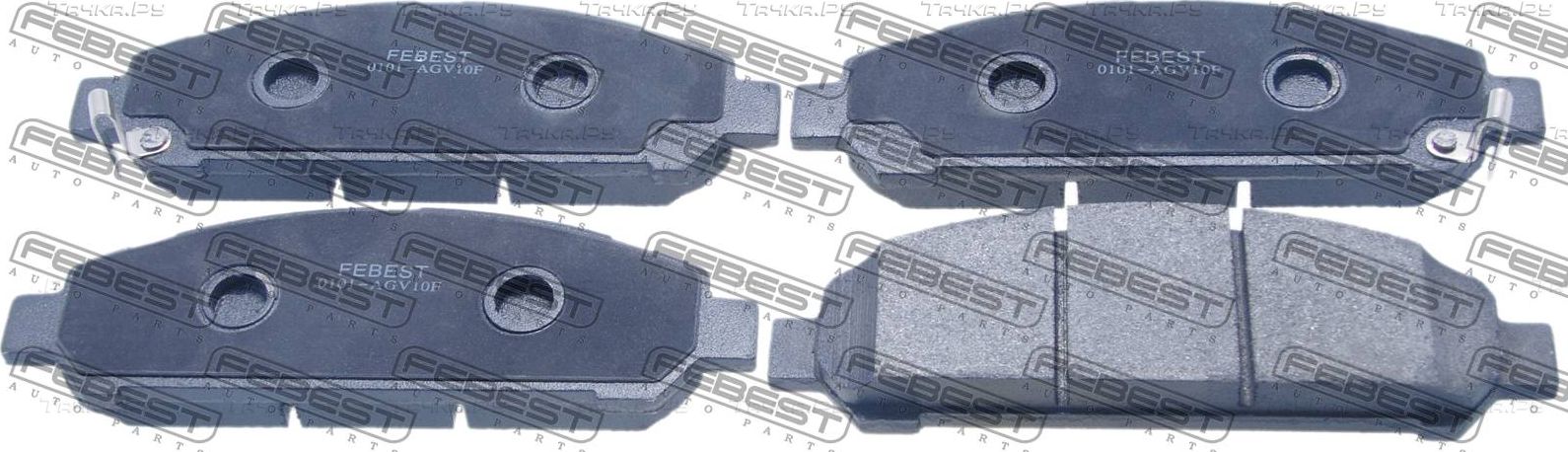Тормозные колодки Febest. Артикул 0101-AGV10F