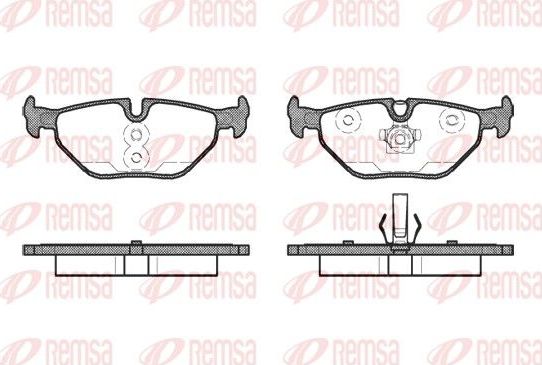 Тормозные колодки Remsa. Артикул 0265.41