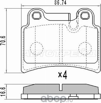 Колодки тормозные RR VW TOUAREG 02- (SAT). Артикул ST7L6698451B
