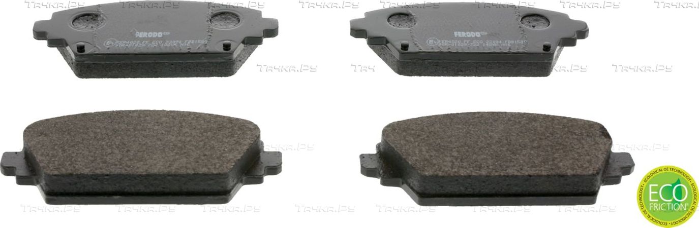 Тормозные колодки Ferodo Premier Eco Friction передние для Nissan Primera P12 2002-2008. Артикул FDB1580
