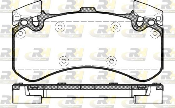 Тормозные колодки RoadHouse передние для Audi A6 IV (C7) 2011-2018. Артикул 21463.00