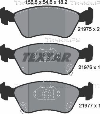Тормозные колодки Textar. Артикул 2197502