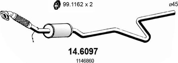 Глушитель Asso. Артикул 14.6097