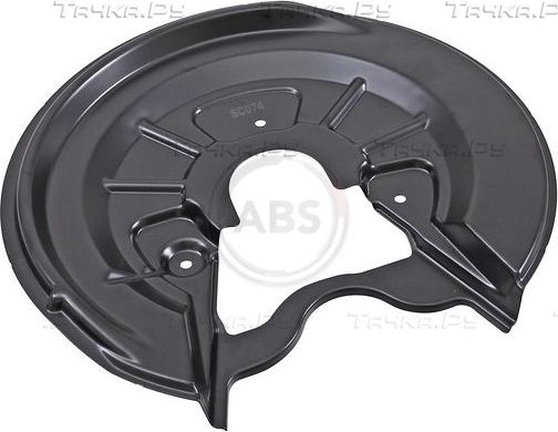 Кожух (щиток) тормозного диска ABS (алюминий) задний левый для Volkswagen Touran II 2010-2015. Артикул 11005
