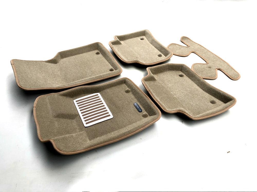 Коврики текстильные Euromat 3D Lux для салона Jaguar F-Pace 2016-2026 Бежевые. Артикул EM3D-002753T