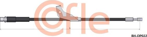Тормозной шланг Cofle передний правый для Chevrolet Captiva I 2006-2018. Артикул 92.BH.OP022