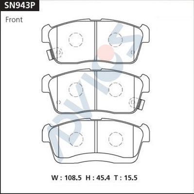 Тормозные колодки Advics. Артикул SN943P