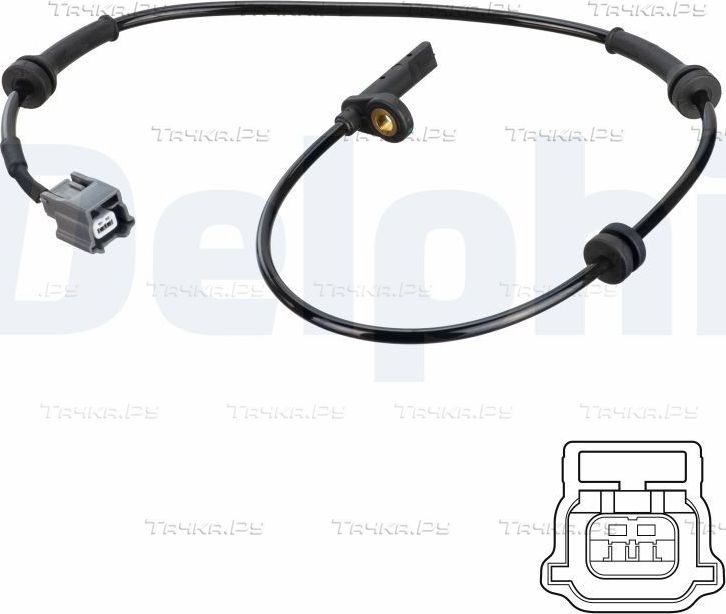 Датчик ABS Delphi передний для Renault Kadjar I 2015-2026. Артикул SS20774