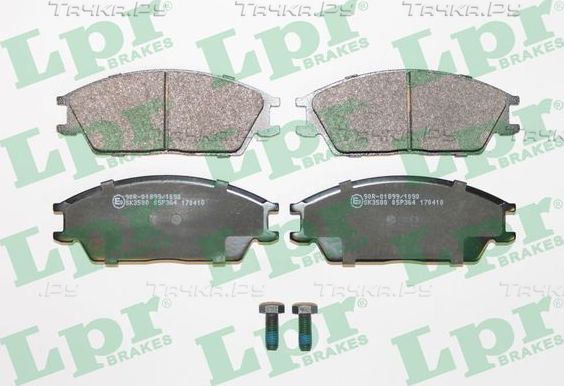 Тормозные колодки LPR передние для Hyundai Pony X2 1989-1995. Артикул 05P364