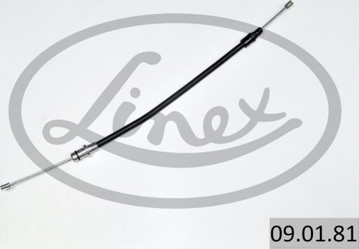 Трос ручника (тросик ручного тормоза) Linex. Артикул 09.01.81