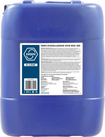 SAE 5W-30 SNCF EXCELLENCE DXS A-Line 20L (синт мотор масло) NGN. Артикул V272085852