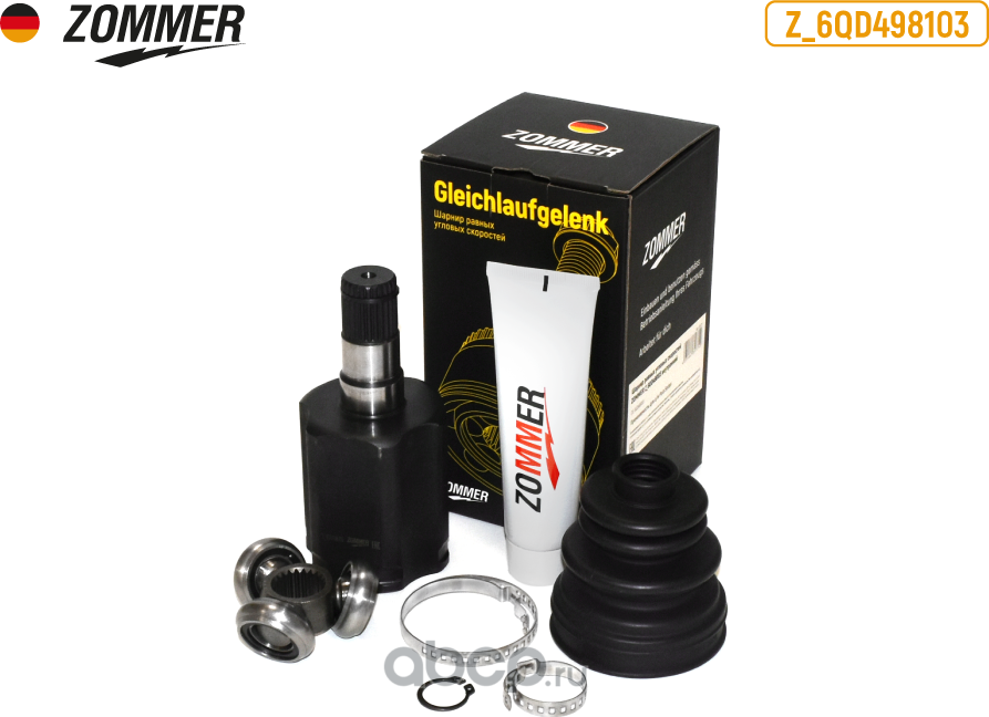 Шрус внутренний Polo Sedan ZOMMER. Артикул Z6QD498103