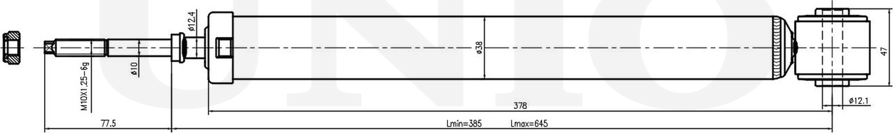 Амортизатор подвески (Unio). Артикул SAB-10774