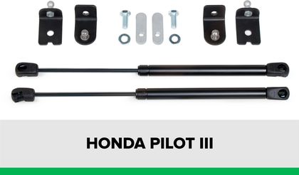 Амортизаторы (упоры) капота Pneumatic для Honda Pilot III 2016-2021. Артикул KU-HO-PL03-00